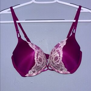 Victoria's Secret Purple Cream Lace Bra with Underwire Support